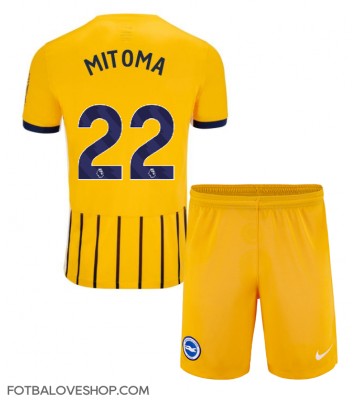 Brighton Kaoru Mitoma #22 Dětské Venkovní Dres 2024-25 Krátký Rukáv (+ trenýrky)